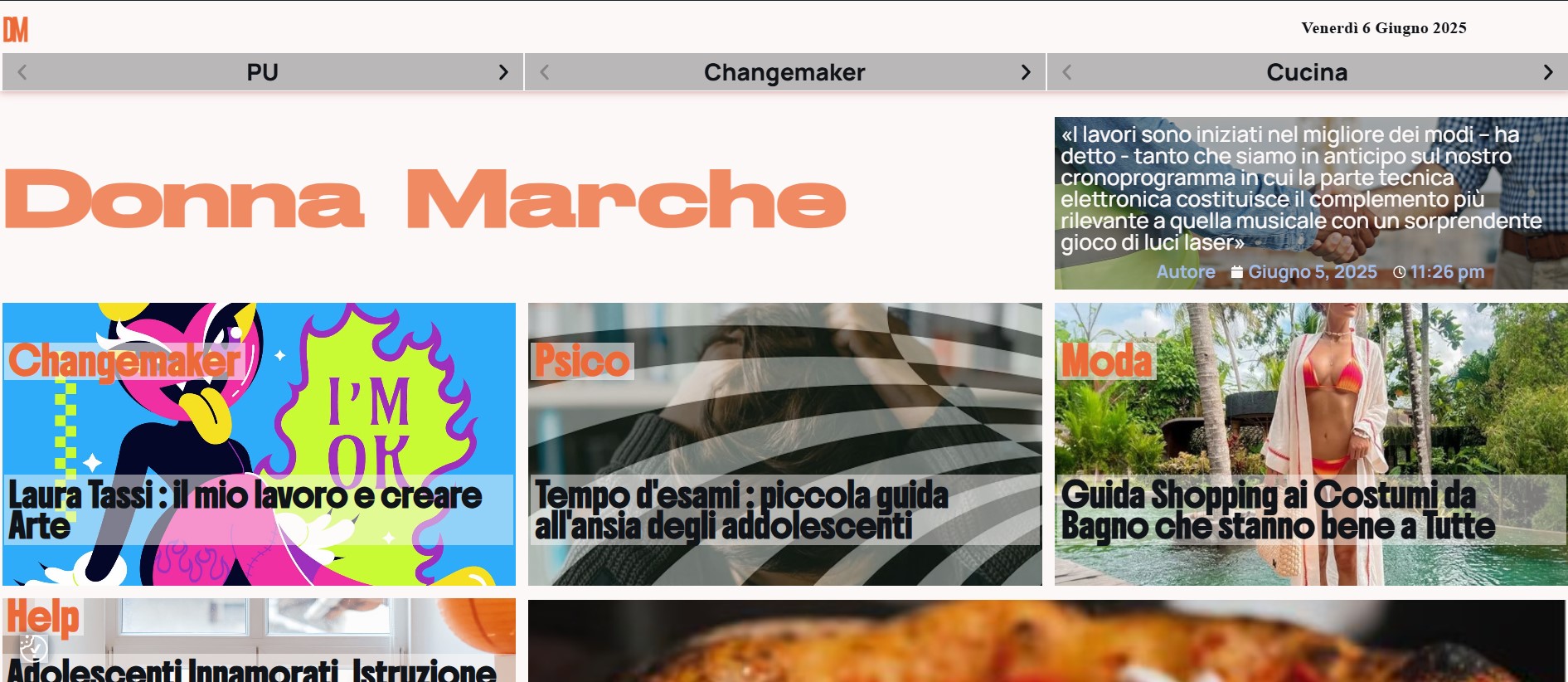Realizzazione Siti Web Ancona: Esempio di Rivista Femminile 16 Siti Web Ancona ESEMPIO DI RIVISTA Femminile
